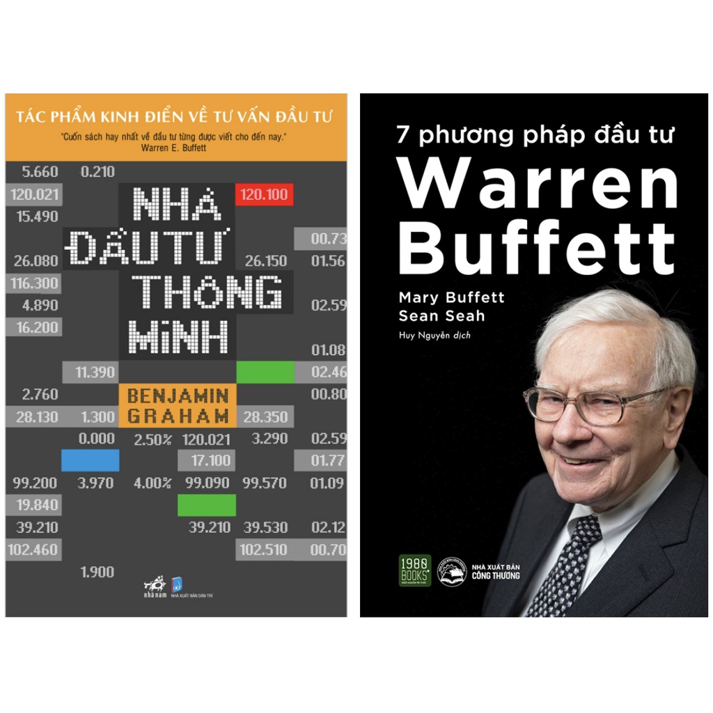 Sách - Combo Đầu Tư Thông Minh: Nhà Đầu Tư Thông Minh + 7 Phương Pháp Đầu Tư Warren Buffet
