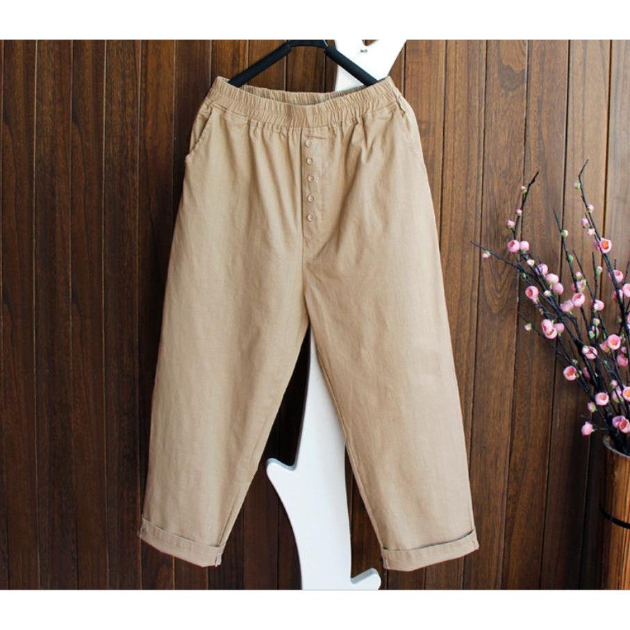 quần baggy cạp chun chất đũi siêu rẻ d17