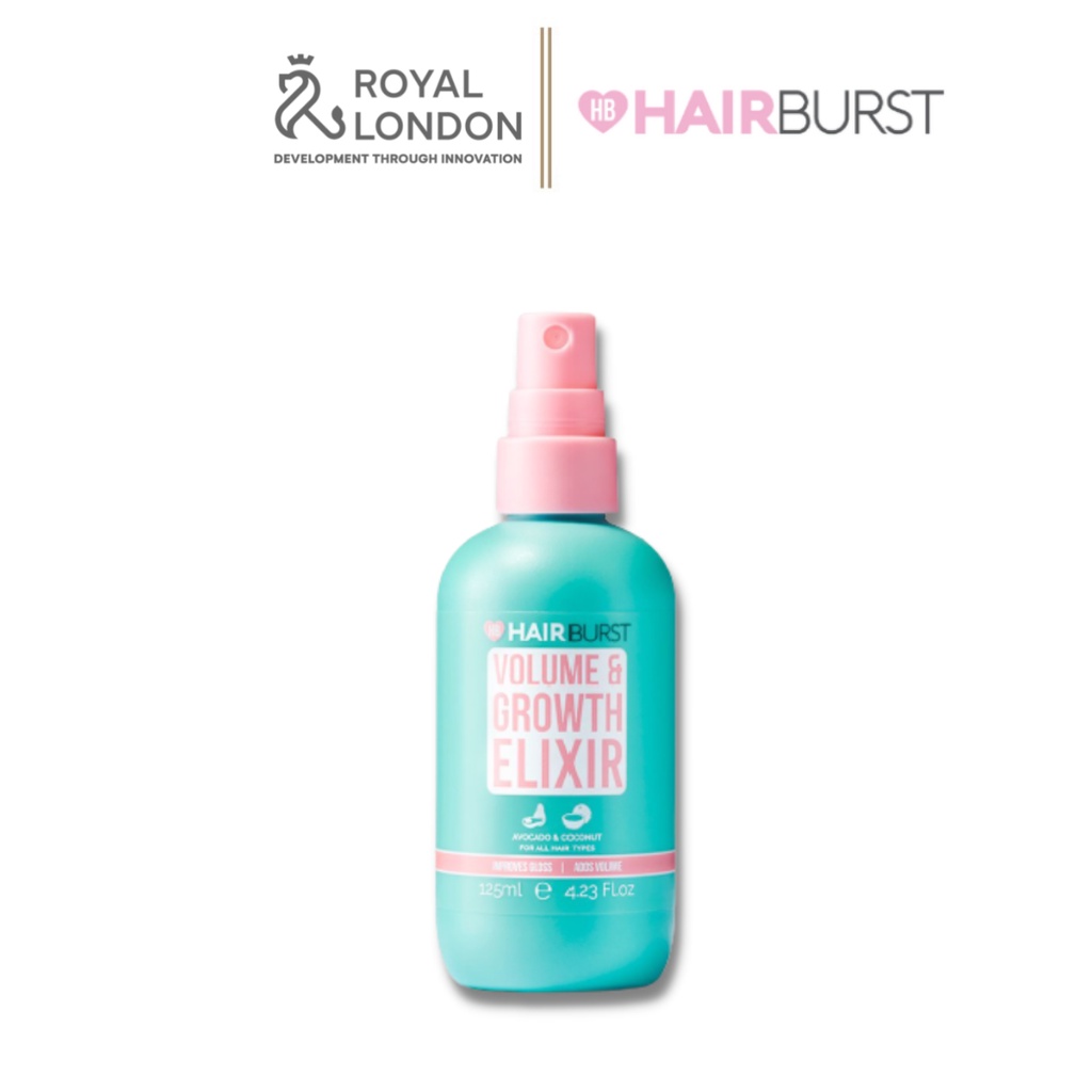 Combo Kẹo Dẻo + Xịt Dưỡng Làm Phồng, Kích Thích Mọc Tóc HAIRBURST 125ml + 60 Viên