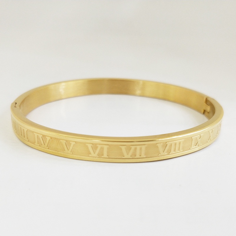 Vòng tay lắc tay cuff 100 năm không hỏng thép không gỉ cực kì bền bỉ trơn dw mama king