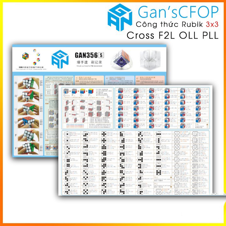 [Gan Style] GAN's CFOP - Công thức nâng cao khối Rubik 3x3 Cross F2L OLL PLL