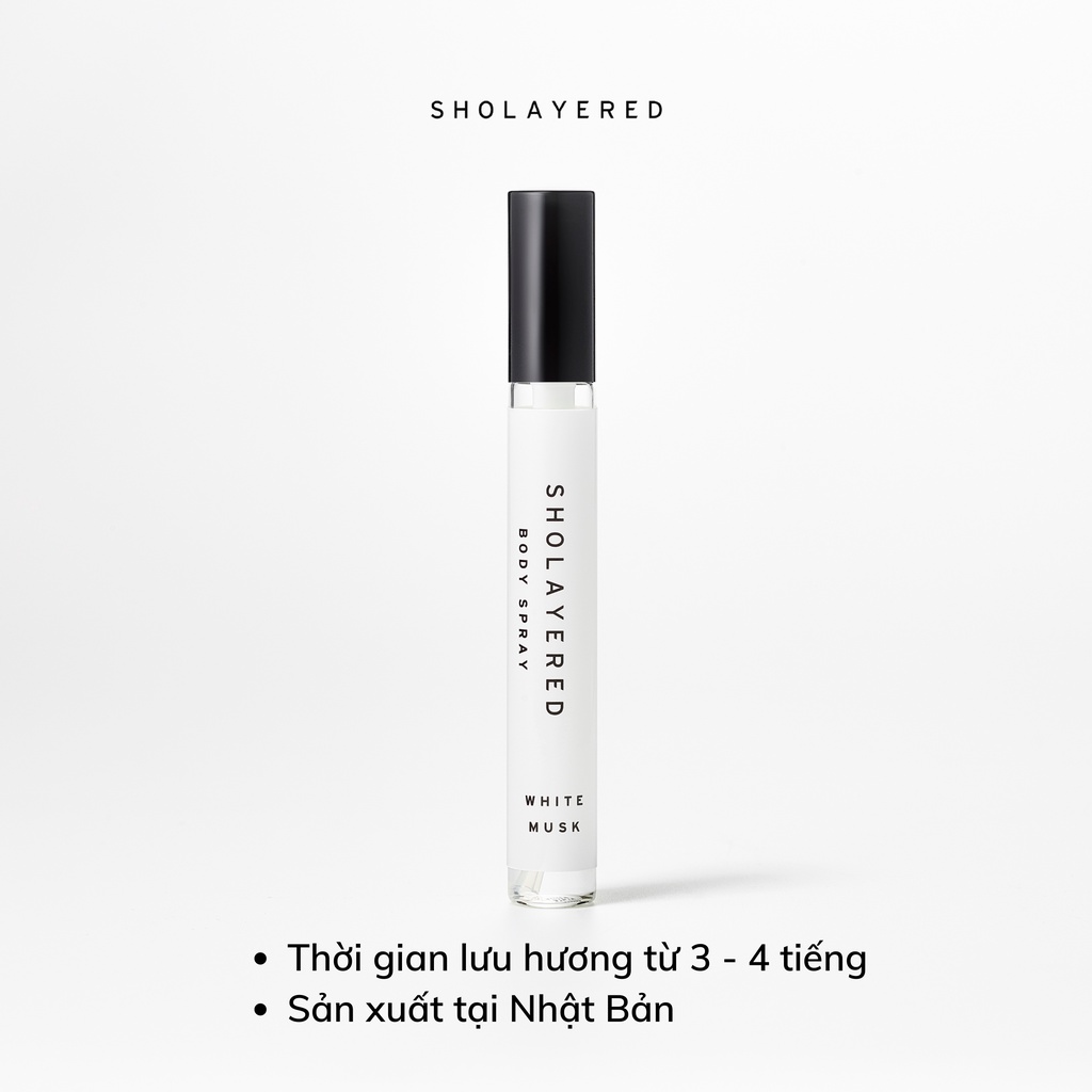 Nước hoa nam nữ unisex EDT Sholayered Chính hãng Nhật Bản 10ml [Sugar Lychee]