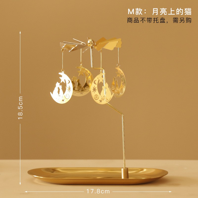 Phụ Kiện Nến Thơm Khay Nến Thơm Trang Trí Chong Chóng Xoay - Phụ Kiện Chơi Nến Yakoo Candle, Decor Phòng Cực Đẹp