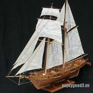 Mô hình thuyền buồm bằng gỗ tỉ lệ 1:100 đẹp mắt