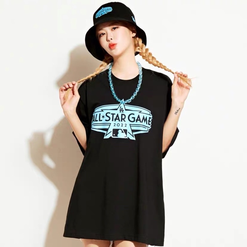 Áo thun tay lỡ form rộng nam nữ mlb chất thun cotton 4c mẫu mới siêu xinh