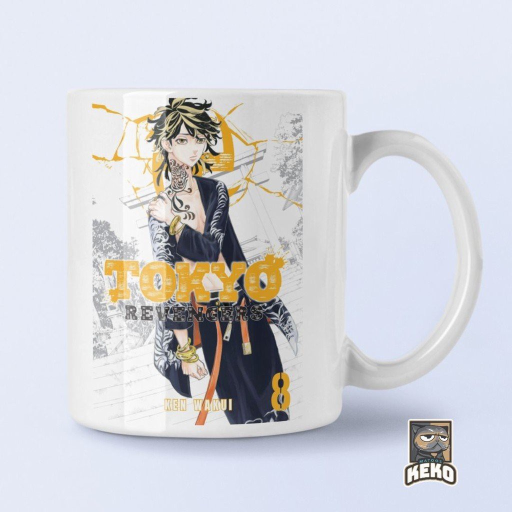 Cốc ly sứ trắng in hình TOKYO REVENGERS Kịch Trường Của Takemichi anime chibi dễ thương xinh xắn