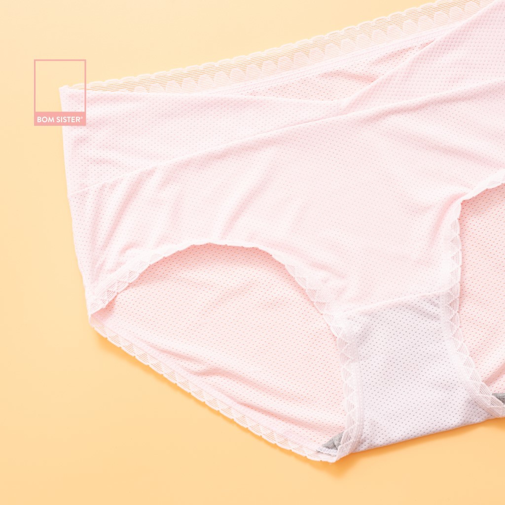 [Mã FAMALLT5 giảm 15% đơn 150k] Quần lót thun lạnh viền ren màu trơn chuyên dụng cho mẹ bầu BOM SISTER Q9090 | BigBuy360 - bigbuy360.vn