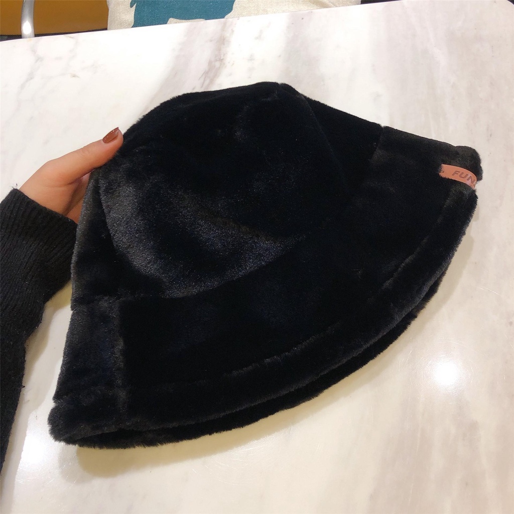 PVN50713 Mũ bucket lông giả nhiều màu sắc thời trang mùa đông mới cho nữ Giá Rẻ