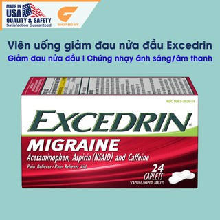 Viên uống giảm đau nửa đầu Excedrin Migraine, 24 Viên