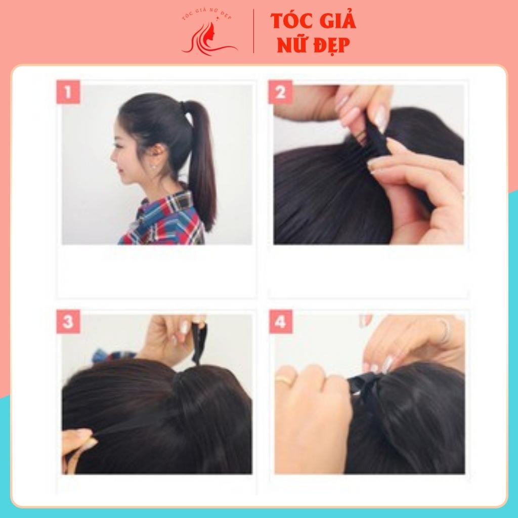 Tóc giả nữ đẹp 🎁 FREESHIP 🎁 Tóc giả cột cúp ngắn- kèm ảnh thật