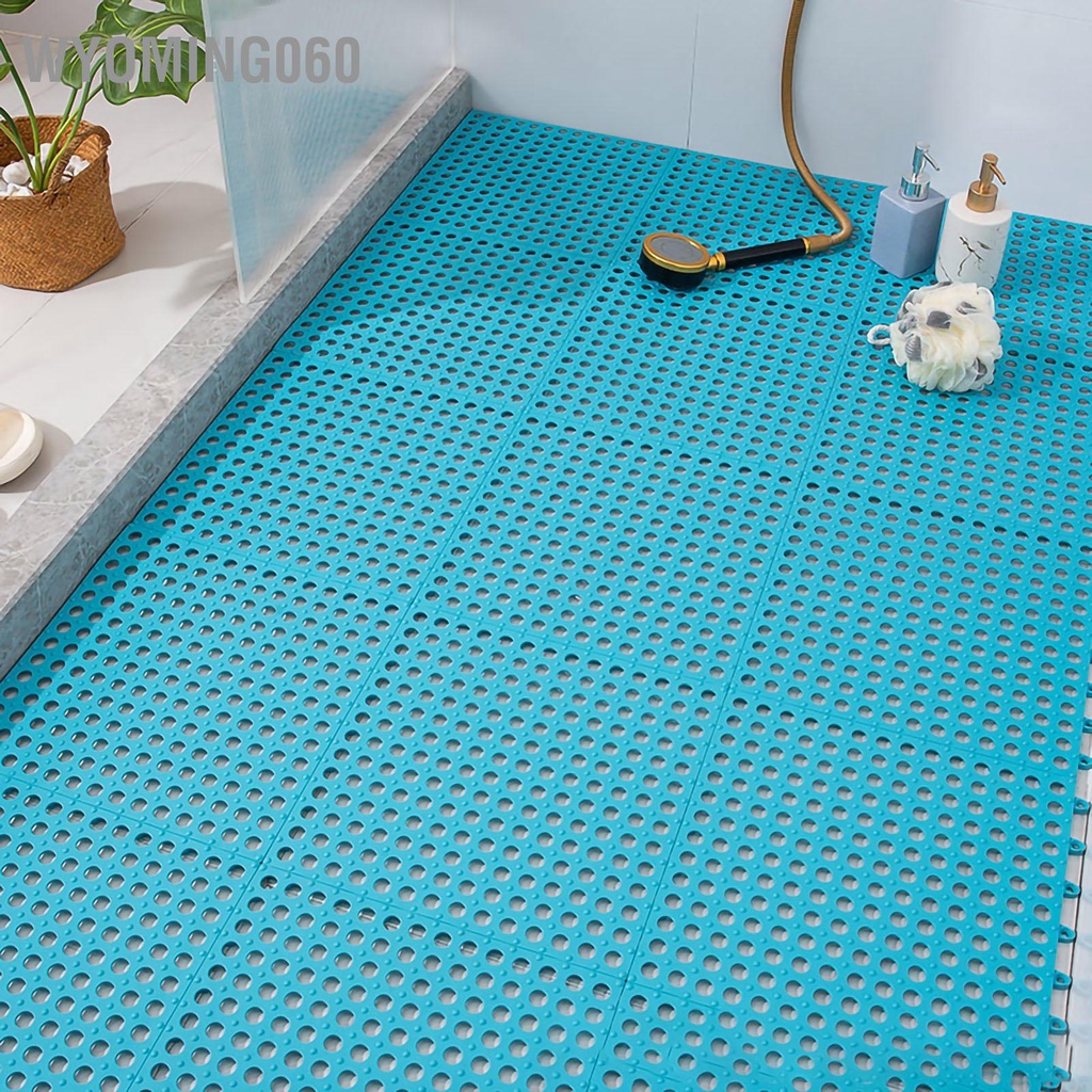 Set 10 Tấm Thảm Nhựa Lót Sàn Chống Trượt Họa Tiết Mosaic Cho Phòng Tắm / Nhà Bếp
