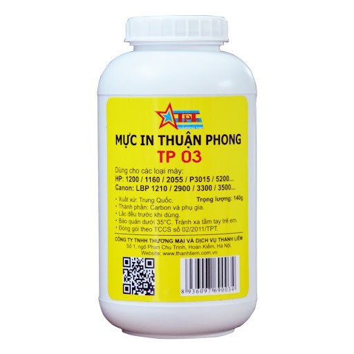 Mực in đổ Thuận Phong TP03 dùng cho máy in HP / Canon - Hàng Chính Hãng