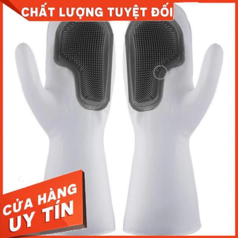 [Hàng Cao Cấp] Găng Tay Rửa Chén Bát Silicon Vệ Sinh Nhà Cửa Đa Năng