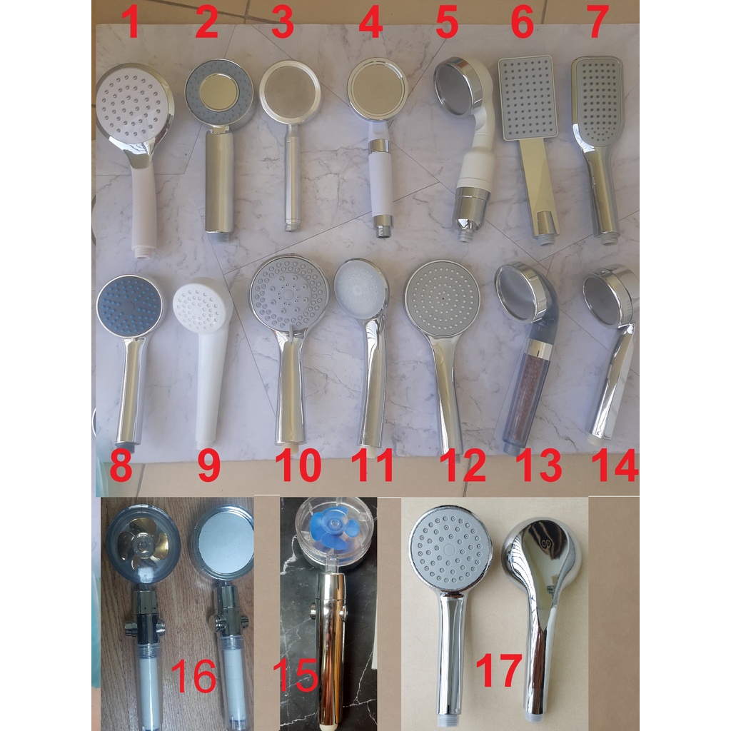 Các loại vòi hoa sen - Bát sen hàng đẹp giá xưởng - tặng doăng cao su
