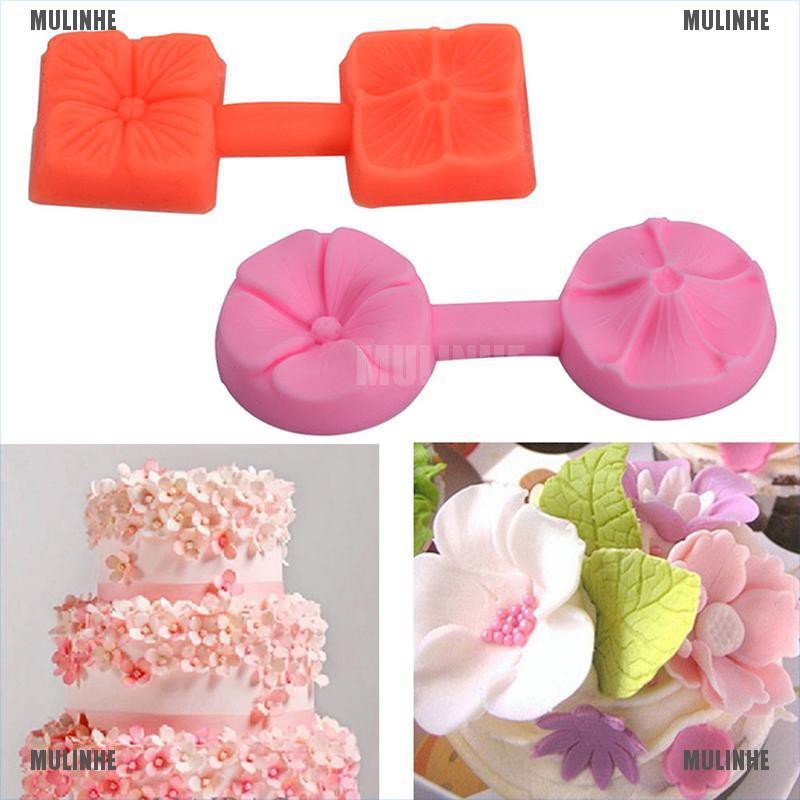 Khuôn Silicone Tạo Hình Hoa Hồng 3D Trang Trí Bánh