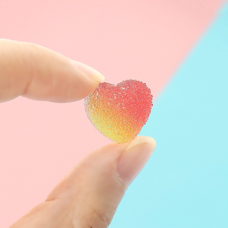 Set 10 Phụ Kiện Làm Bằng Nhựa Lấp Lánh Dùng Trang Trí Điện Thoại