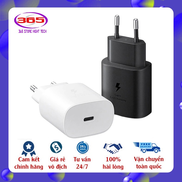 Combo củ sạc nhanh cáp sạc nhanh S21 công suất 25w dành cho các dòng điện thoại Samsung Iphone cao cấp BH 12 tháng