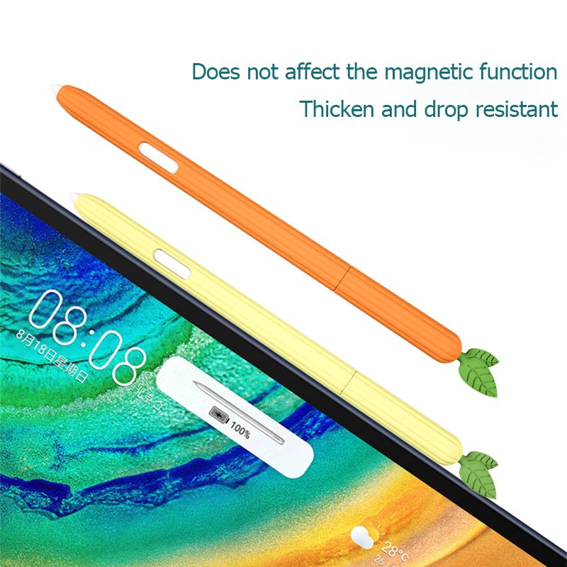 Bao Đựng Máy Tính Bảng Bằng Silicon Mềm Chống Trầy Hình Củ Cà Rốt Cho samsung galaxy tab pen s9 ultra s6 lite s8 plus s7 + s7 fe Ốp