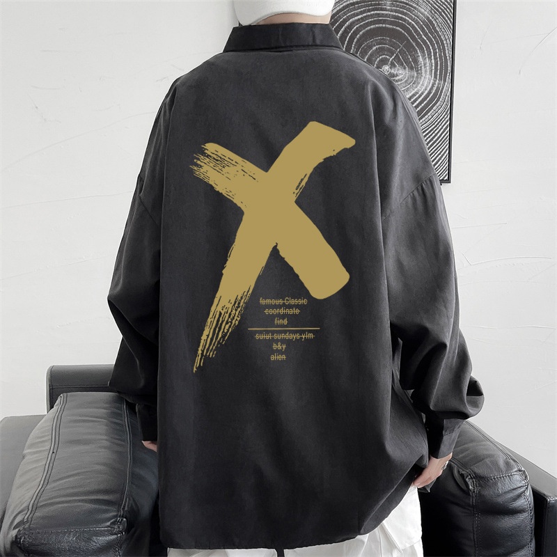 Áo Sơ Mi Tay Dài Hai Màu Sắc Hợp Thời Trang Xuân Thu Phong Cách Hàn Quốc Cho Nam Size M-3XL