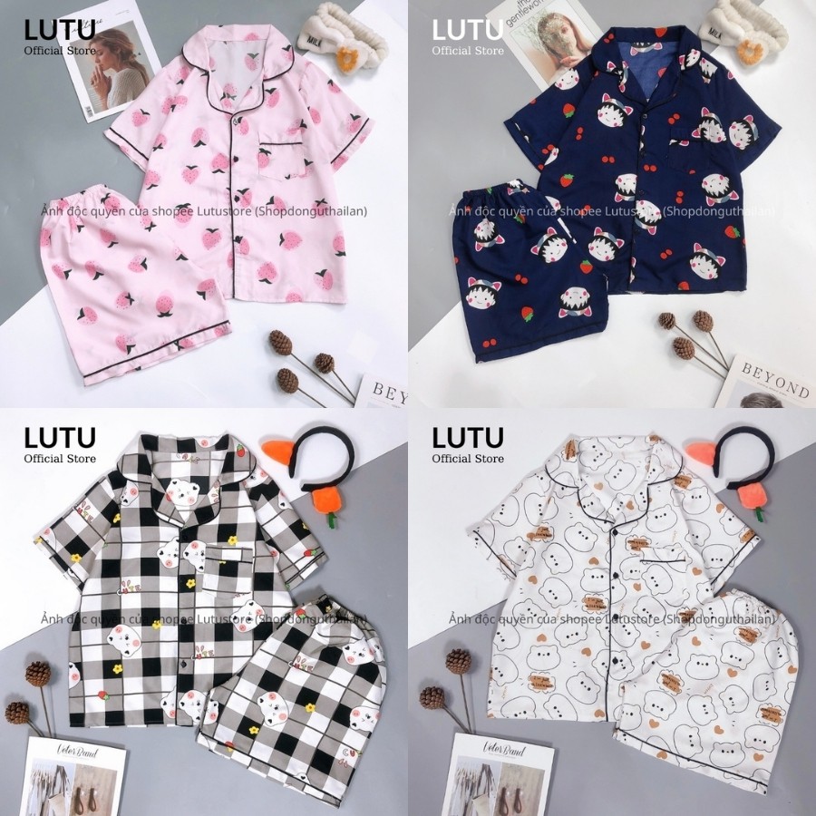 Bộ ngủ pijama ngắn hình mới