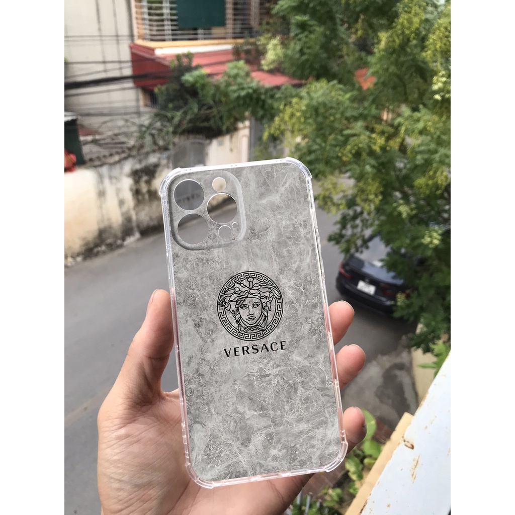 Ốp lưng iphone trong suốt chống sốc Versace cho iphone 14 13 pro max 11 12 pro max mini x xr xs max 6 s 7 8 plus