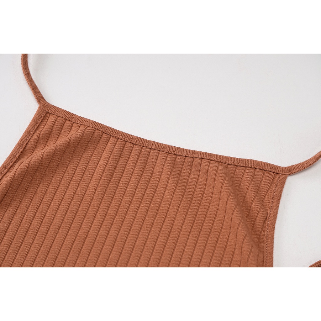 DUNEA Jumpsuit hở lưng không tay thời trang đường phố cho nữ