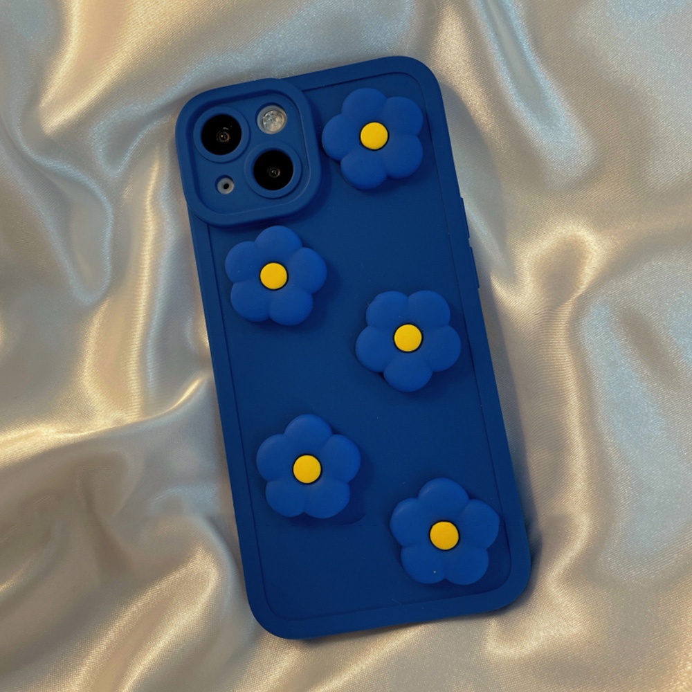 Ốp điện thoại TPU mềm chống sốc in hình hoa cúc thích hợp cho IPhone 13 12 11 Pro Max X XR 8 7 Plus