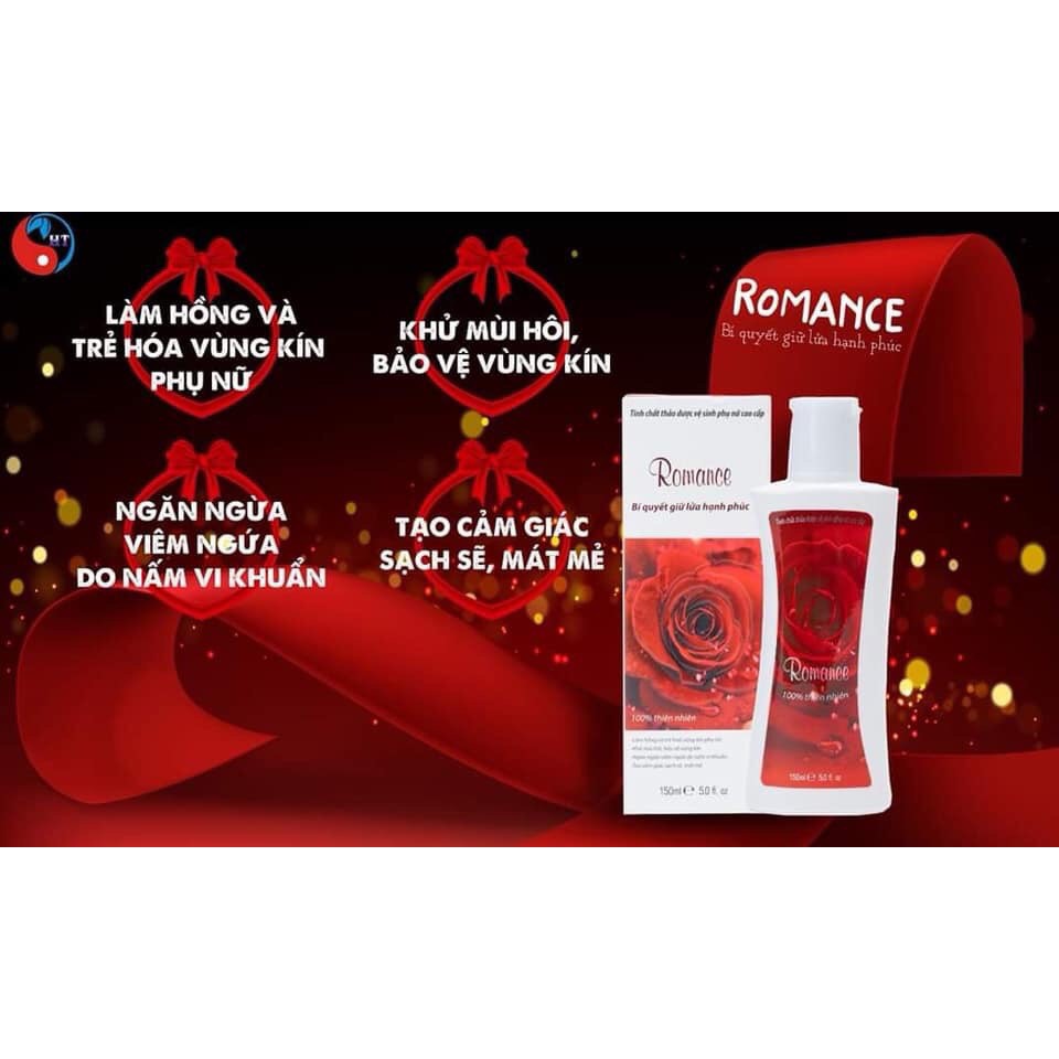 [FREESHIP+QUÀ TẶNG+HÀNG CHÍNH HÃNG] Dung Dịch Vệ Sinh Cao Cấp ROMANCE {150ml} Giúp Se Khít Hồng Hào Ngăn Ngừa Nấm Ngứa.