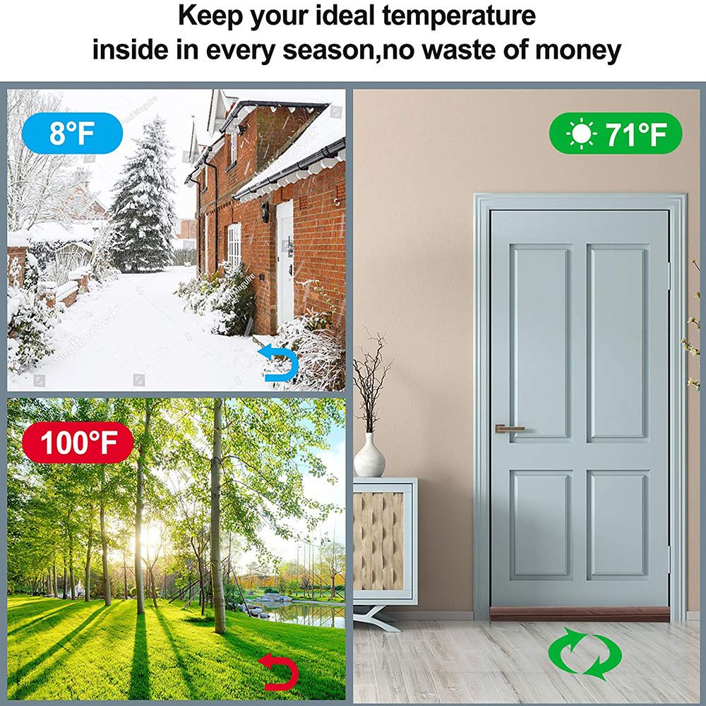 Dải Niêm Phong Đáy Cửa Chống Thấm Nước Chống Ồn Chống Ồn Tiện Dụng Cho Phòng Ngủ