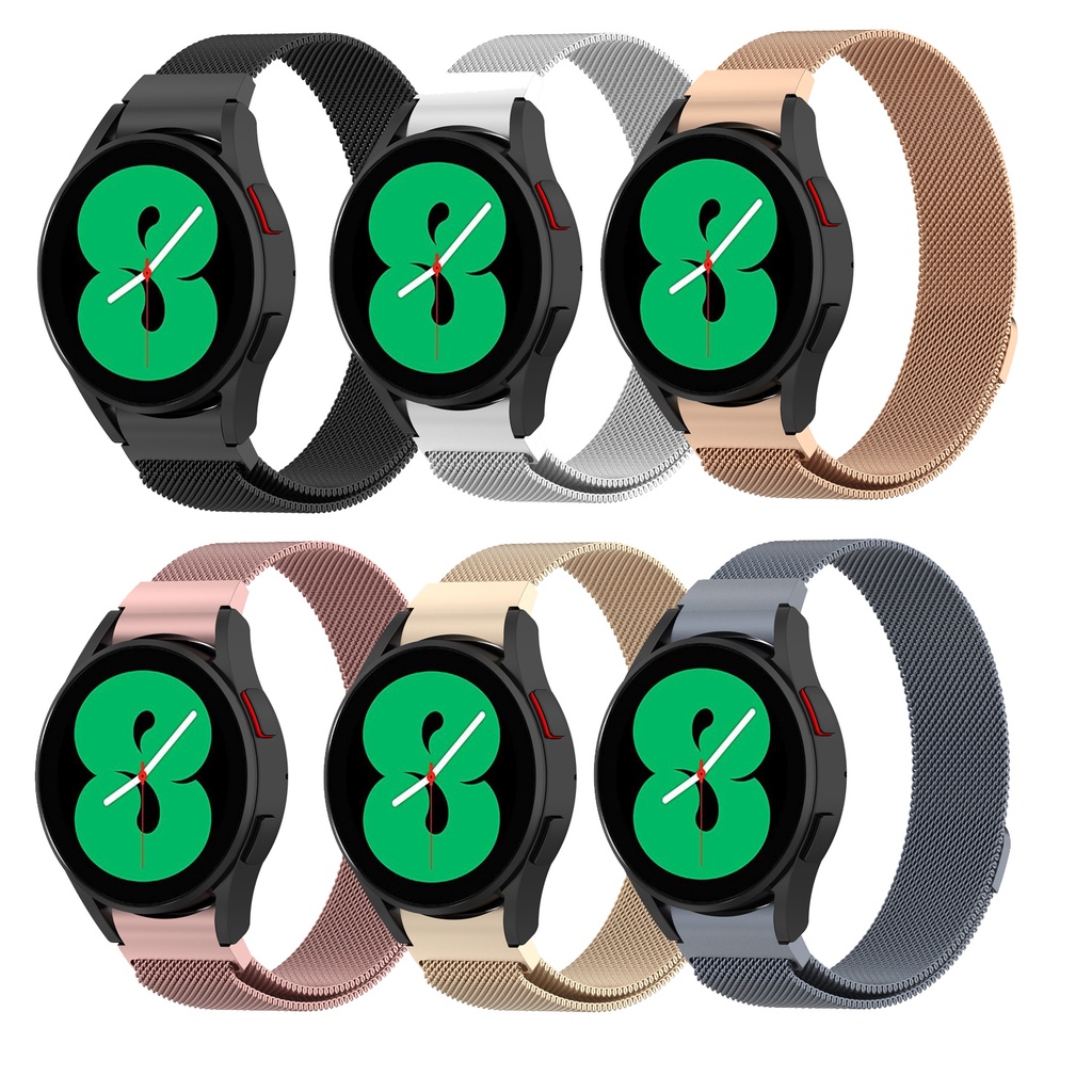 Dây Đeo Inox Khóa Nam Châm Cho Đồng Hồ Thông Minh Samsung Galaxy Watch 4 6 classic 43mm 47mm 46mm 42mm Galaxy Watch 4 44mm 40mm Galaxy Watch 5 pro