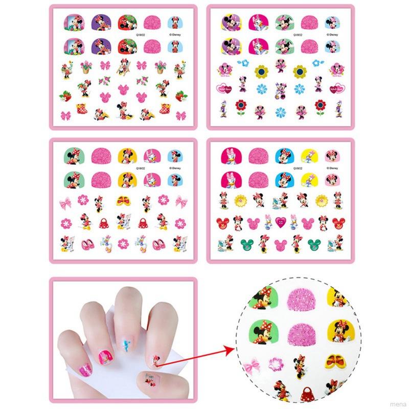 [Hàng mới về] Miếng dán trang trí móng tay họa tiết hoạt hình 3D chống nước dễ thương cho bé gái