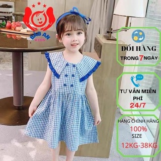 Váy bé gái Size đại 10-38kg BẢO AN KIDS chất thô lụa mềm,mát dáng xòe
