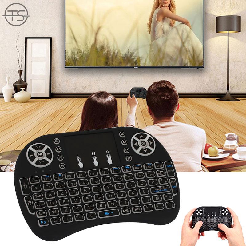 Bàn phím không dây song I8 tích hợp đèn LED màu cho PC | BigBuy360 - bigbuy360.vn