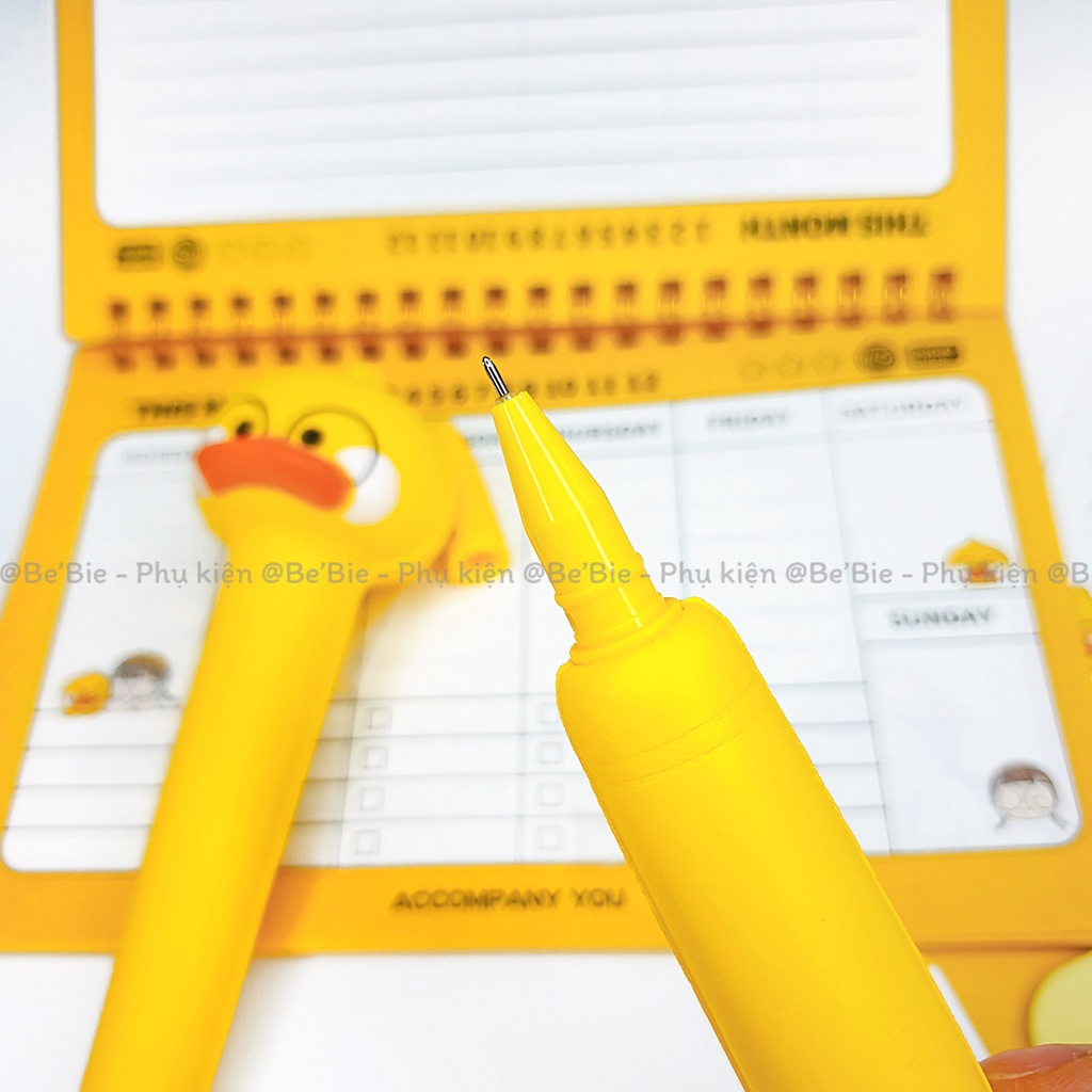 Bút bi nước thân mút mềm hình vịt, Bút bi cute Nomo Duck BeBie - BP511
