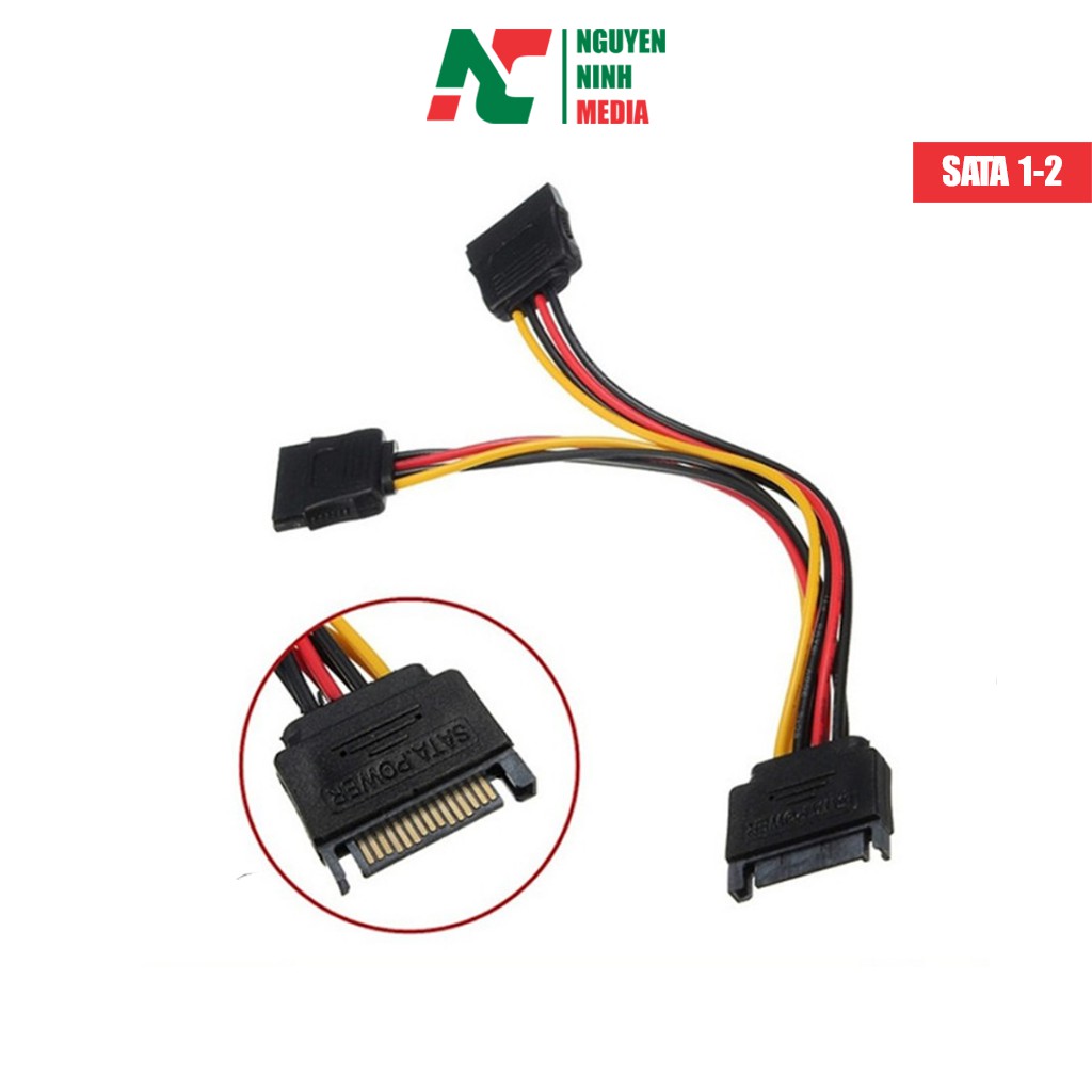 Cáp chia nguồn SATA 1 ra 2