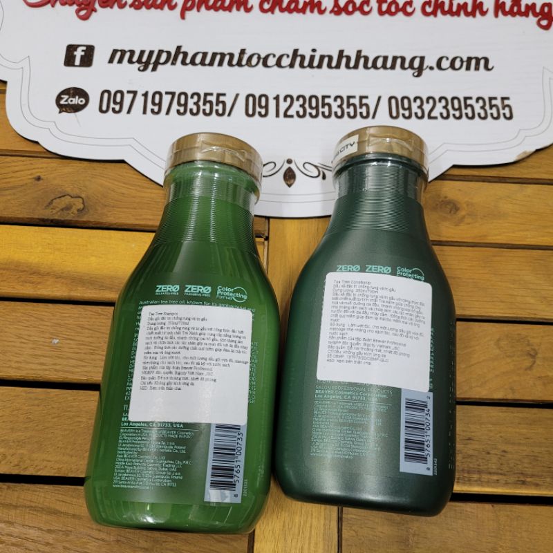 DẦU GỘI XẢ BEAVER TRÀ XANH TEA TREE CHỐNG RỤNG, GIẢM GẦU 350Ml