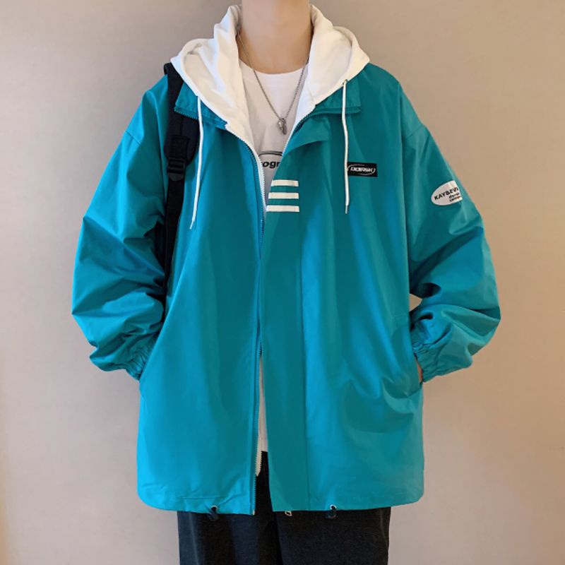 Áo Khoác Dù Bomber Hai Lớp Form Rộng Thời Trang Đường Phố Siêu Cá Tính - Super Fashion P