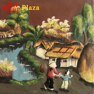 Tranh Gốm Bát Tràng 25x25cm
