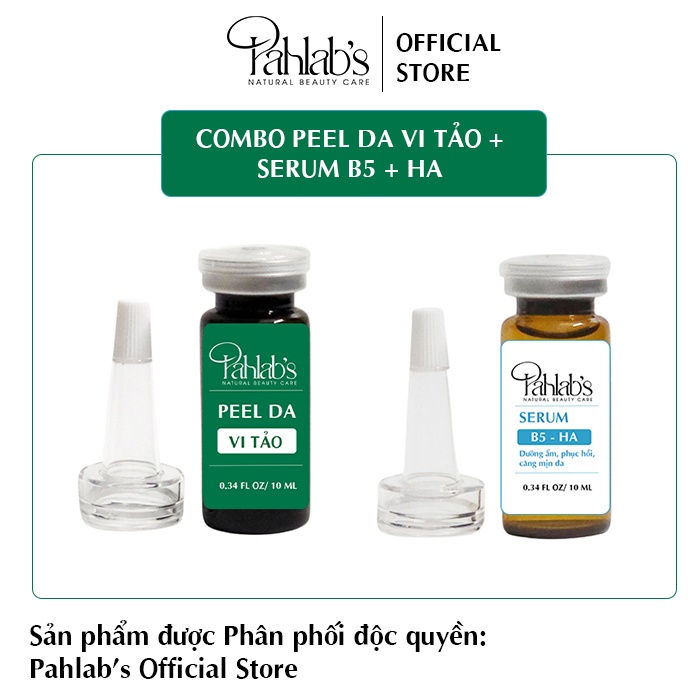 Combo Peel da Vi tảo & Serum B5 + HA Pahlab's Handmade | BigBuy360 - bigbuy360.vn