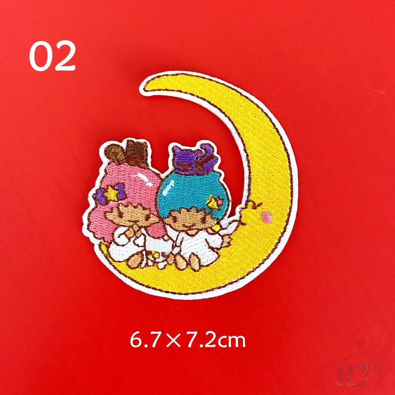 Miếng vá quần áo thêu / ủi hình hoạt hình Sanrio dễ thương