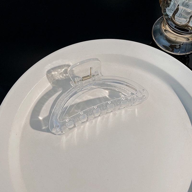 Kẹp Tóc Trong Suốt Đơn Giản Ngọt Ngào Phong Cách Hàn Quốc Mới Cho Nữ