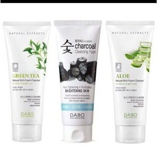 Sữa Rửa Mặt DaBo Trà Xanh, Lô Hội, Than Hoạt Tính Chai 60ml