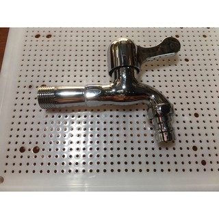 Vòi xả nước inox - nhựa ren 27/21