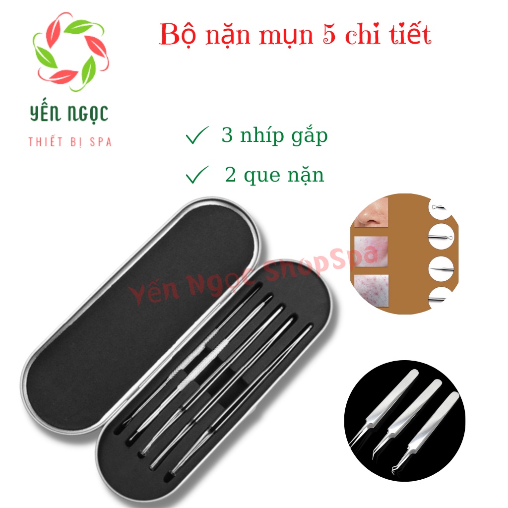 Bộ nặn mụn 5 chi tiết chuyên dụng cho spa