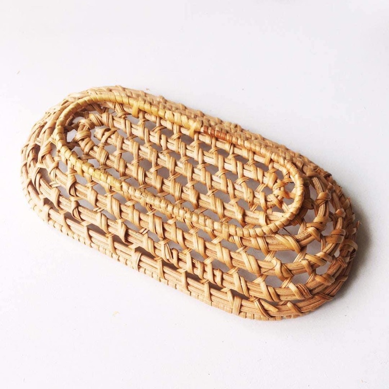 Bán sỉ Khay mây Vintage dùng để decor món ăn, phụ kiện chụp ảnh siêu xinh