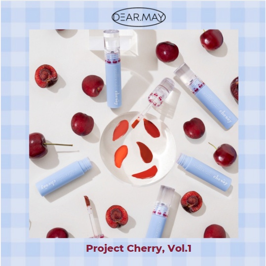 Combo 2  Son Kem Lì Dearmay California Cherry Velvet Tint 4.4g