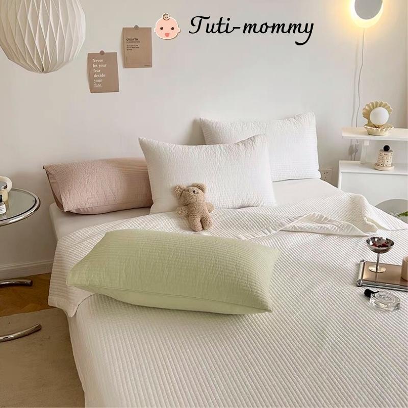 Ga trải giường trần bông có chun bọc phong cách hàn quốc Tutimommy