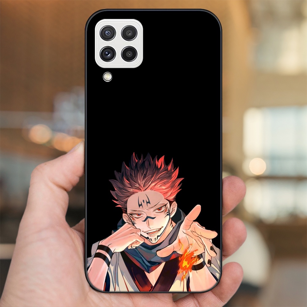 Ốp lưng Samsung A22 4G, A22 5G viền đen in hình Yuji Jujutsu Kaisen