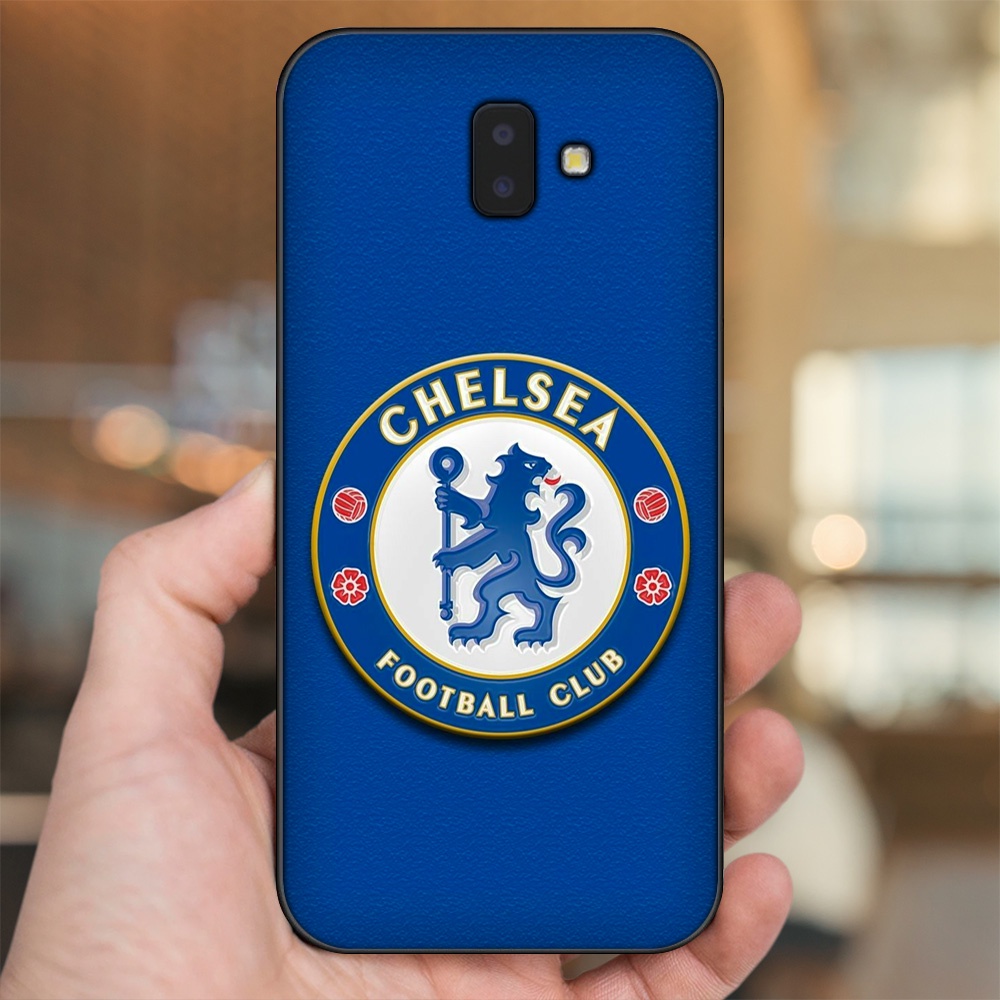 Ốp lưng Samsung J6 Plus viền đen in hình Chelsea FC