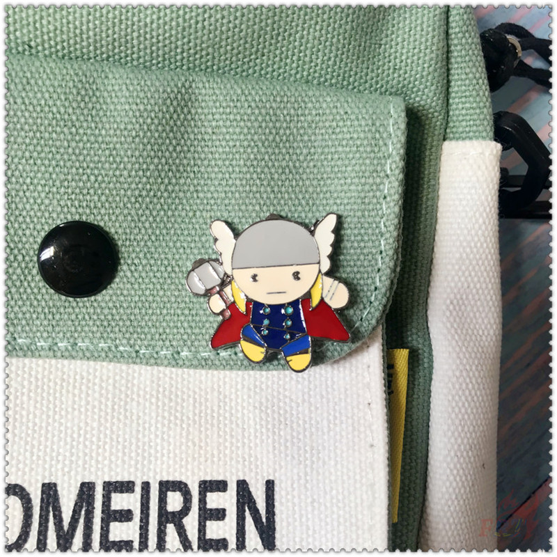 1 Huy hiệu cài áo họa tiết siêu anh hùng dễ thương